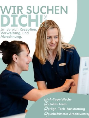 Stellenanzeige der KIEFER Kieferorthopädie Erfurt für Rezeption, Verwaltung und Abrechnung